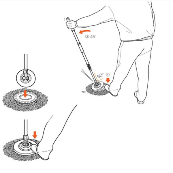 360 rotating spin magic mop refill