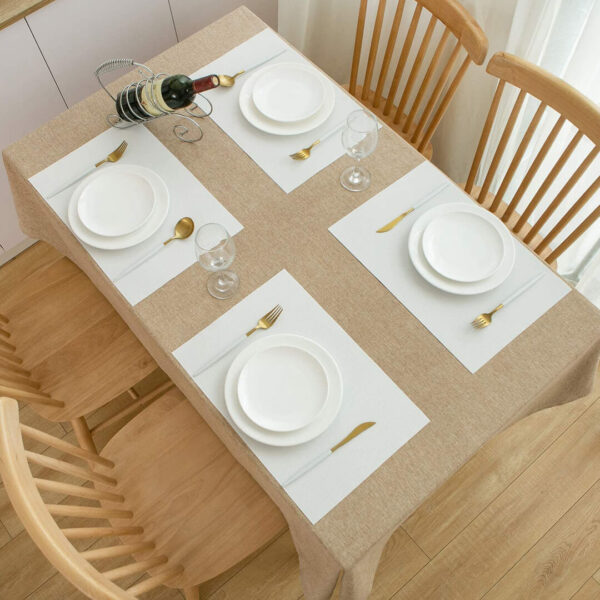 white dining table placemats in square shape in Pakistan