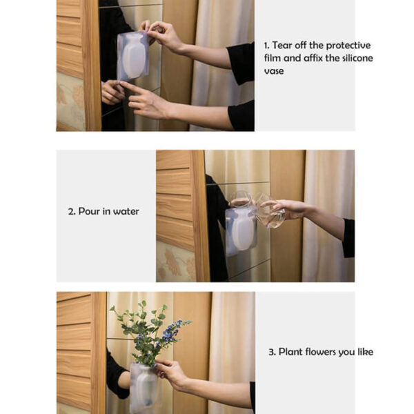 how to install silicone plant vase