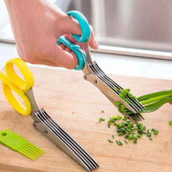 kitchen scissors with multiple blades -