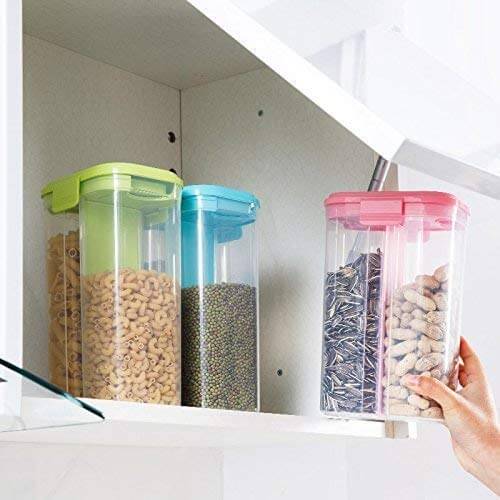 2 Partition Plastic 2.6L Air Tight Food container in pakistan