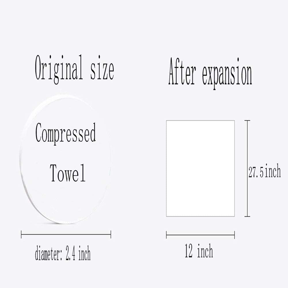 Size of Magic Compressed Travel Towel