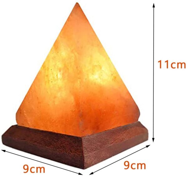 Size of Pyramid USB Himalayan Salt Lamp