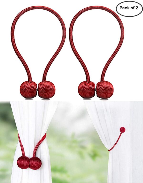 Magnetic Red Curtain Tiebacks BlessedFriday