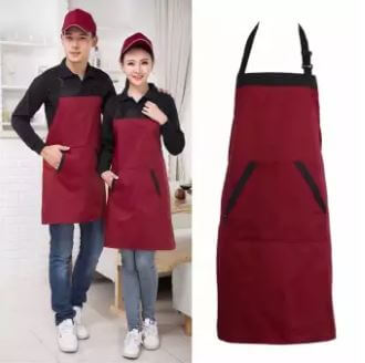 long waist apron with pocket for men and women