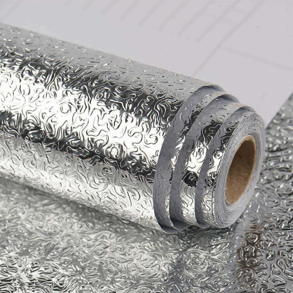 Kitchen wall stove aluminum foil oil-proof stickers in Pakistan