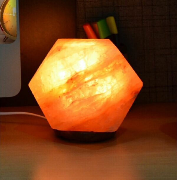 Pink Salt Lamp with Wooden Base Price in Pakistan