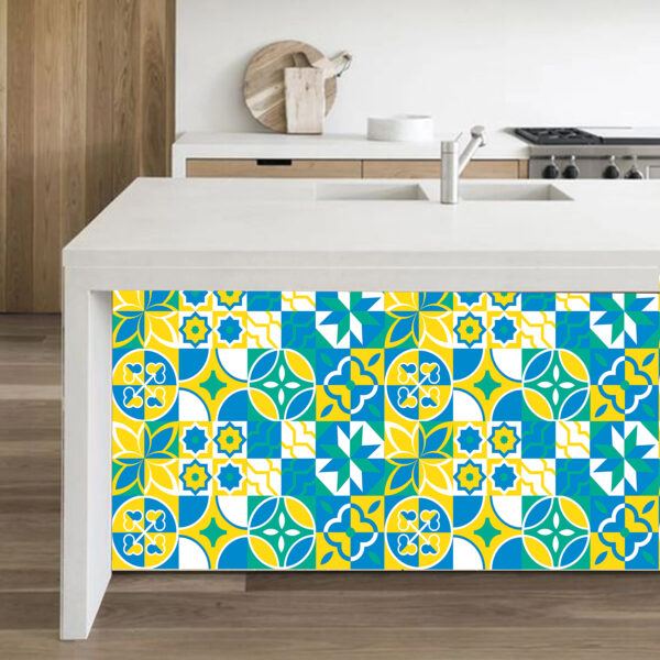 Yellow Textured Tile Stickers in Pakistan BlessesdFriday.pk