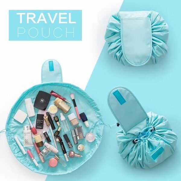 portable drawstring makeup bag
