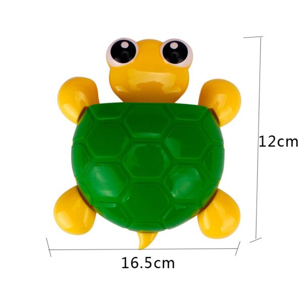 Size of Cute Cartoon Tortoise Shaped Toothbrush Suction Holder