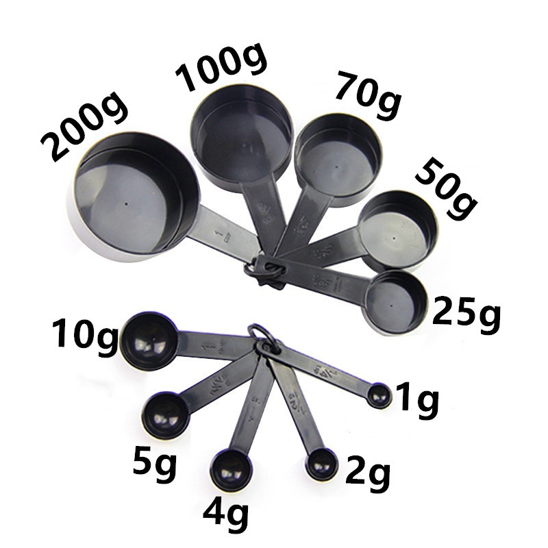 Sizes of Measuring Cups and Spoons Set
