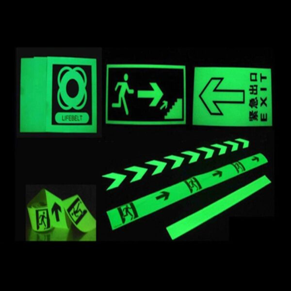 self-adhesive glow in the dark adhesive safety
