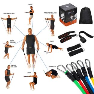 Resistance Bands Fitness Training Tubes BlessedFriday.pk