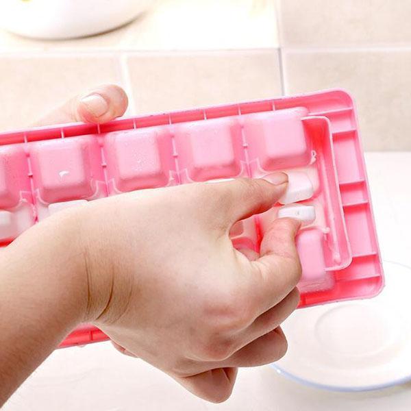 Silicone Square Shape Ice Cube Tray
