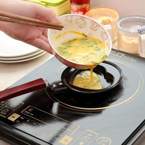 mini egg frying pan with lid