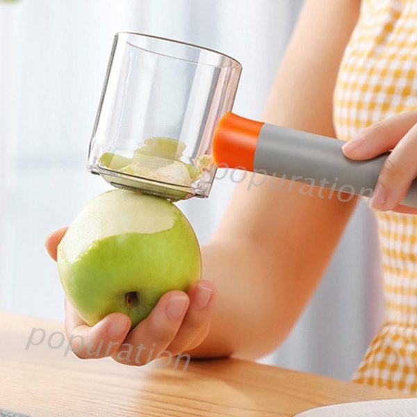 vegetable peeler with container