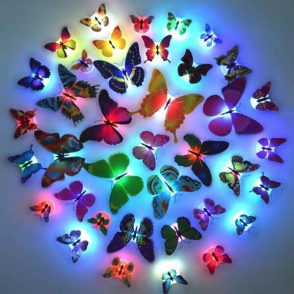butterfly led lights wall stickers