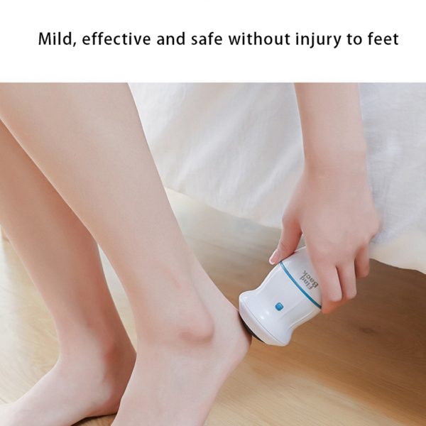 foot file and callus remover with built-in vacuum