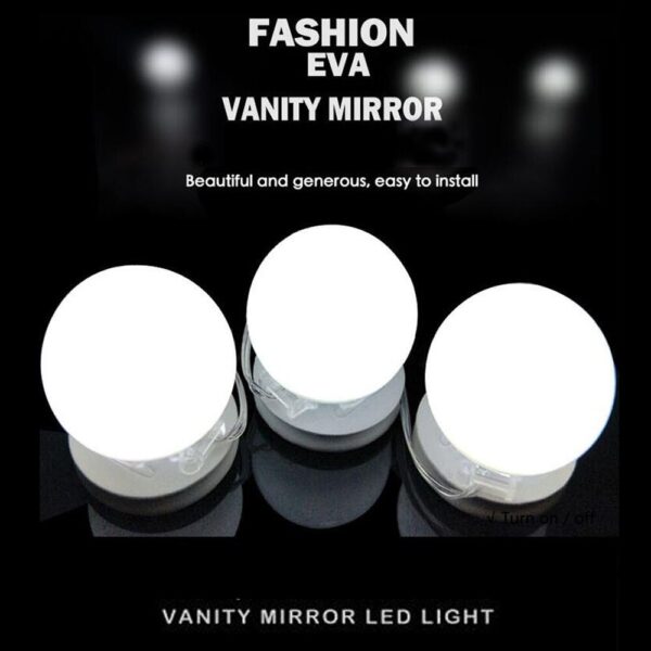 vanity mirror with 10 lights