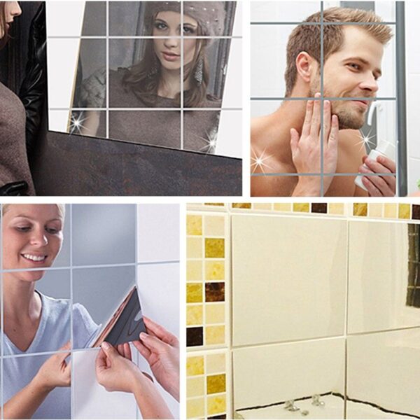 self adhesive mirror tiles stickers blessedfriday