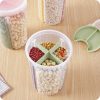 food storage airtight container jar with 4 sections