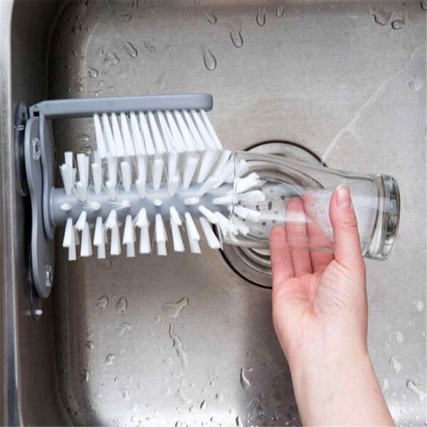 sink glass cleaner brush
