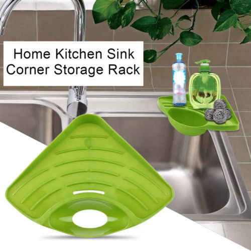 kitchen sink corner sponge holder