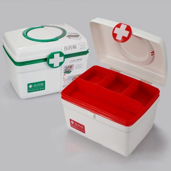 empty first aid kit containers