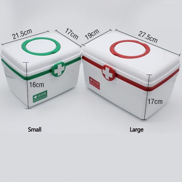 plastic first aid storage box
