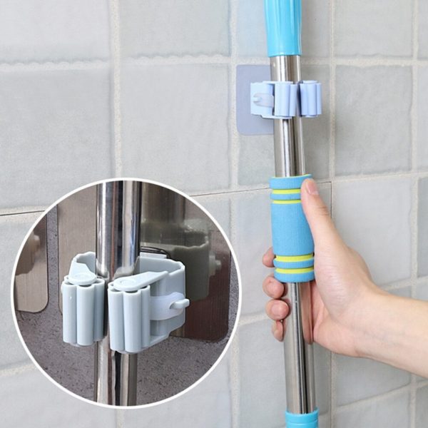 heavy duty mop and broom holder