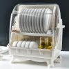 2 layer dish rack with cover