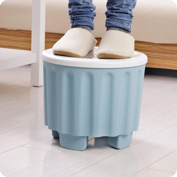 plastic storage stool