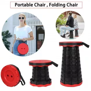 retractable portable folding telescopic stool
