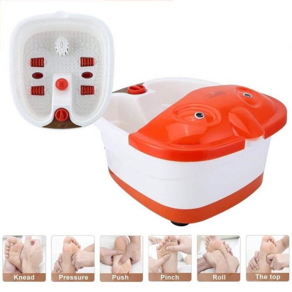 foot spa bath massager with heat bubbles