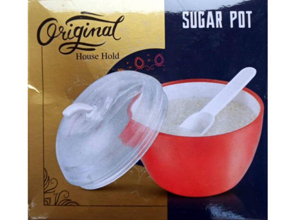 sugar pot with spoon