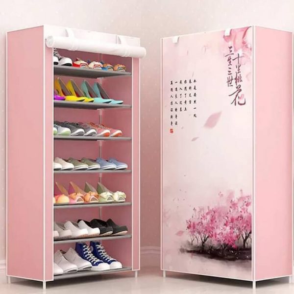 fabric shoe rack wardrobe