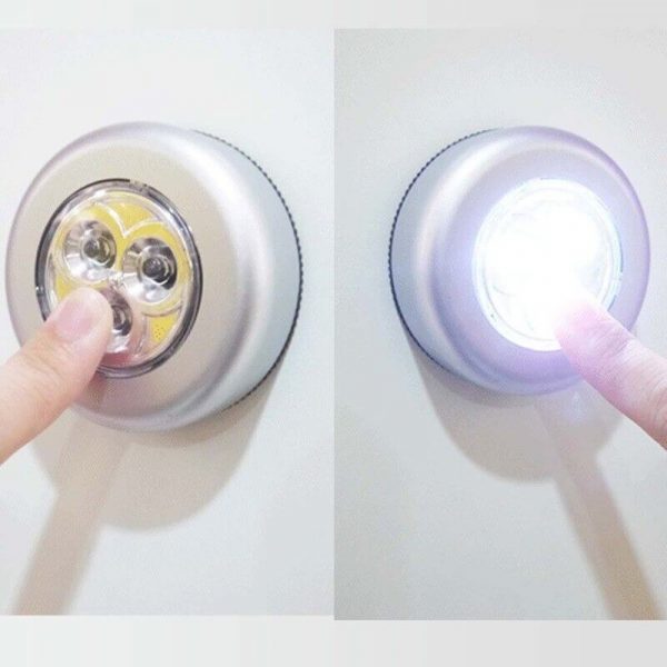 small push button led lights